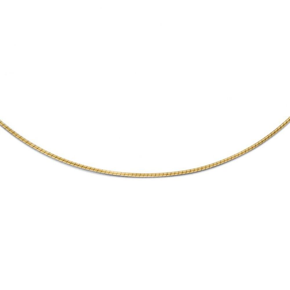1mm Snake Wire Chain Necklace in 10k Yellow Gold, 16 Inch